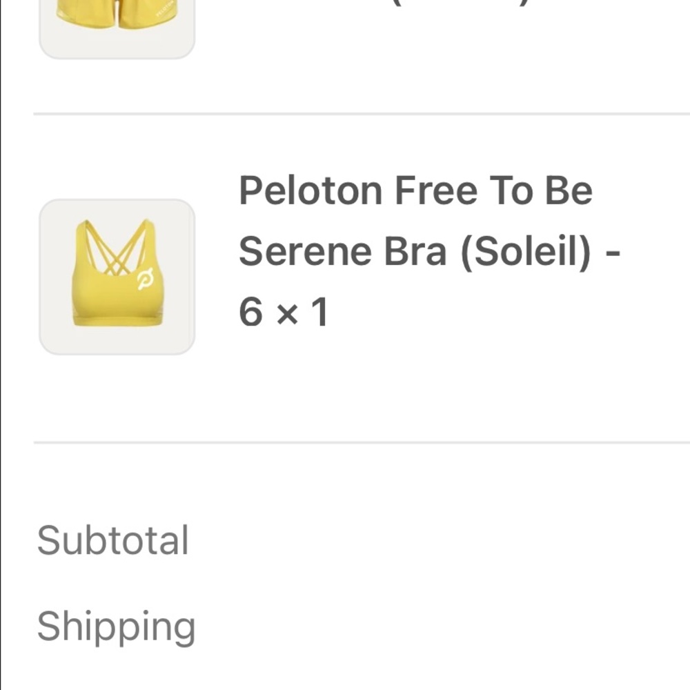 Peloton Free To Be Serene Bra (Soleil)